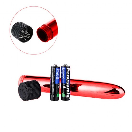 Vibex Metalik Mermi Vibratör - Kırmızı