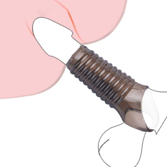 Penix Tırtıklı Testis Halkalı Penis Kılıfı