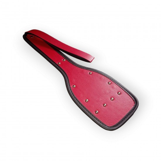 Fetilux Deri Fantezi Şaplak - Kırmızı