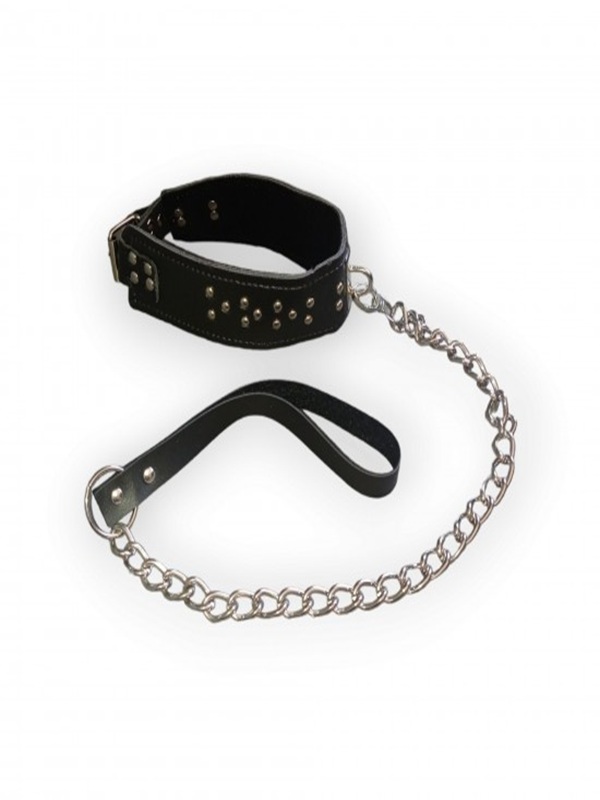 Fetilux Deri Fantezi Boyun Tasması - Siyah